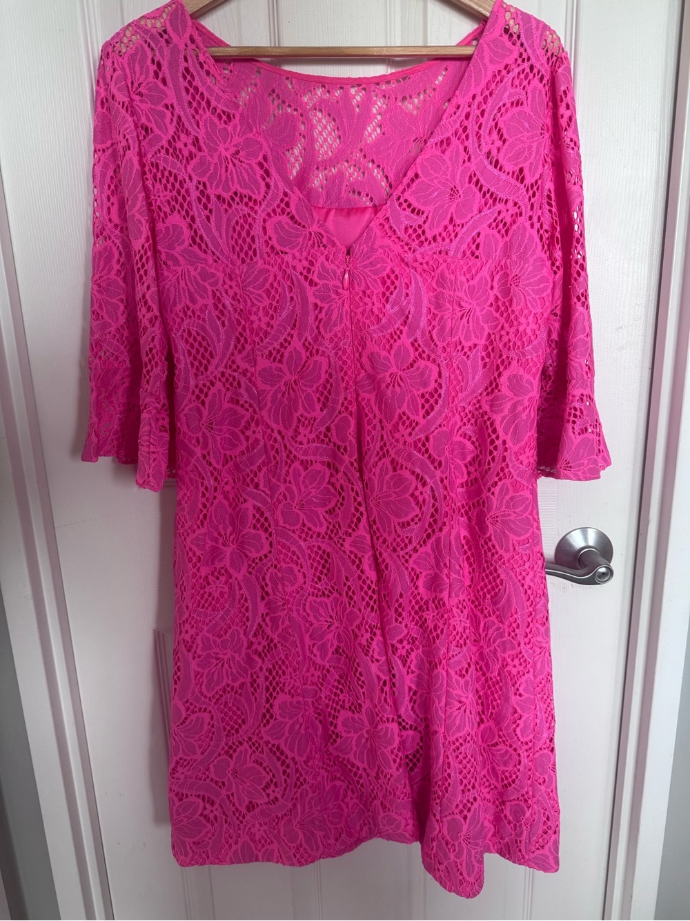 Lilly Pulitzer ALLYSON Pink Lace dress - Picture 8 of 10